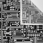 Circuit Board on Black Wall Tapestry Gallery Image 3