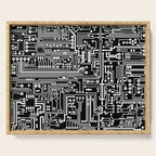 Circuit Board on Black Serving Tray Gallery Image 1