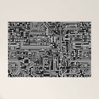 Circuit Board on Black Welcome Mat Gallery Image 1