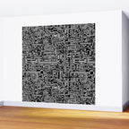 Circuit Board on Black Wall Mural Gallery Image 2