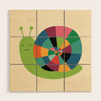 Snail Time Wood Wall Art Gallery Image 1