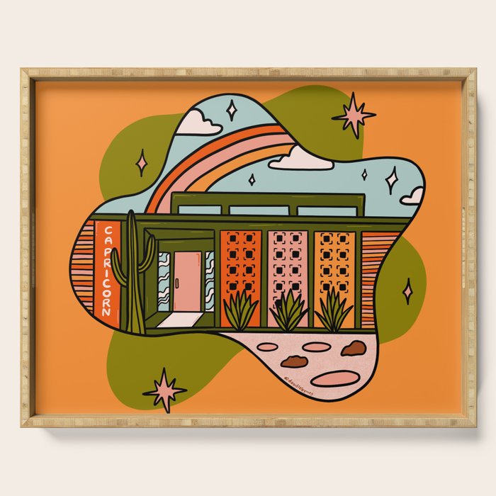 Capricorn Mid Century House Serving Tray Gallery Image 1