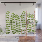 Watercolor Vines - Cute Botanical Painting Wall Mural Gallery Image 1