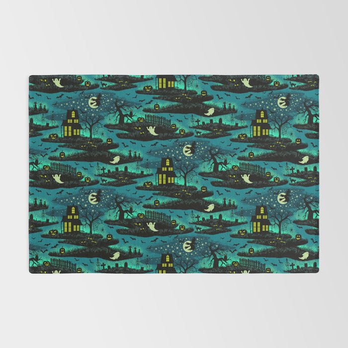 Halloween Night - Fox Fire Green Rug Gallery Image 2