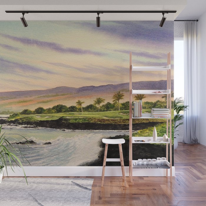 Mauna Kea Golf Course Hawaii Hole 3 Wall Mural Gallery Image 1
