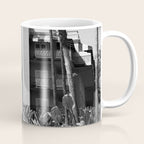 Beverly Hills Hotel, California black and white photograph / black and white photography Coffee Mug Gallery Image 1