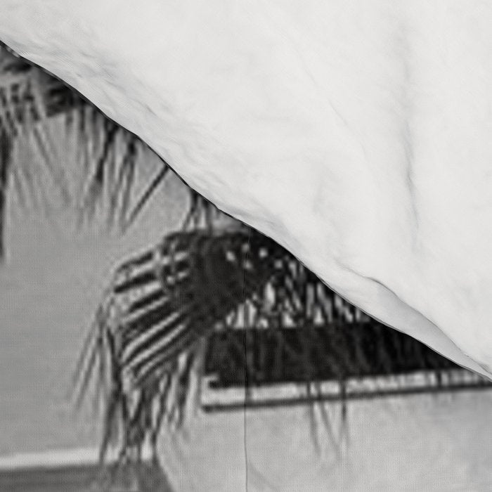 Beverly Hills Hotel, California black and white photograph / black and white photography Comforter Gallery Image 4