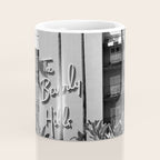 Beverly Hills Hotel, California black and white photograph / black and white photography Coffee Mug Gallery Image 4