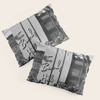 Beverly Hills Hotel, California black and white photograph / black and white photography Pillow Sham Gallery Image 3