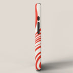 Wavy Stripes I - Red & White Candy Cane iPhone Case Gallery Image 2