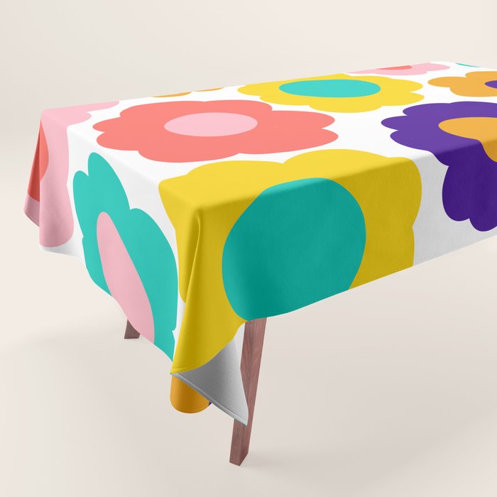 Flowers Pop Tablecloth Gallery Image 1