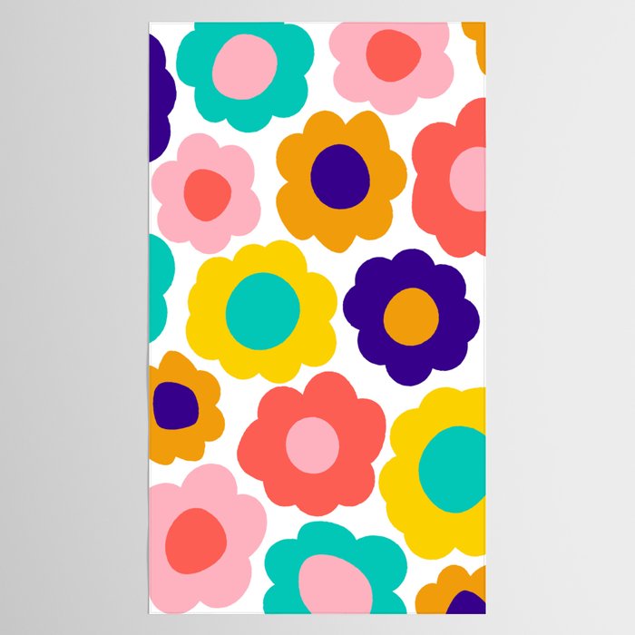Flowers Pop Tablecloth Gallery Image 2