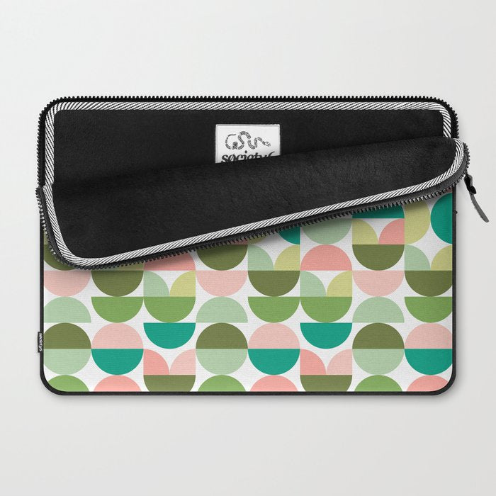 Mod Geometrics | Green Laptop Sleeve Gallery Image 2