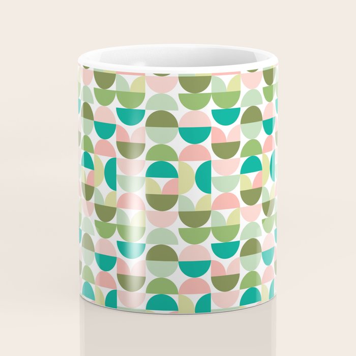 Mod Geometrics | Green Coffee Mug Gallery Image 4