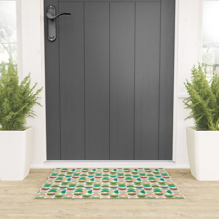 Mod Geometrics | Green Welcome Mat Gallery Image 3