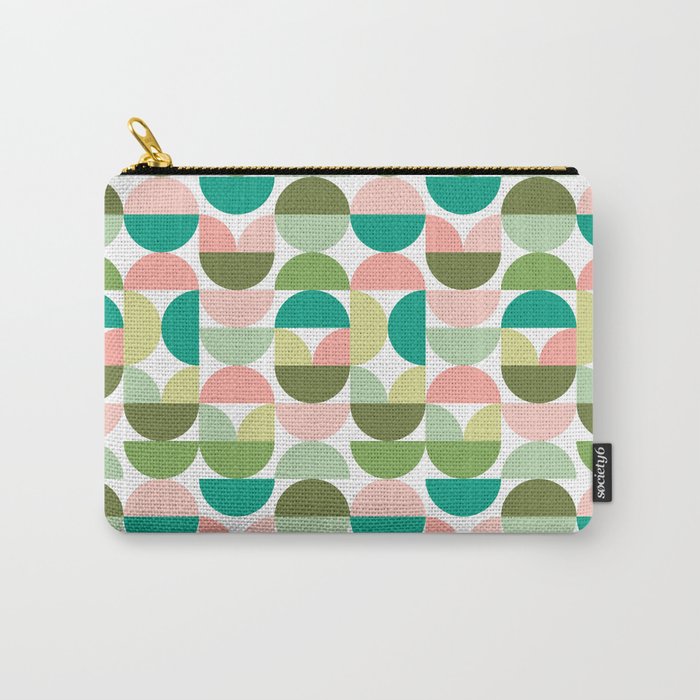 Mod Geometrics | Green Carry All Pouch Gallery Image 1