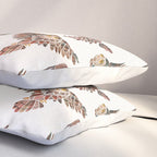 Owls in Flight - Brown Palette Pillow Sham Gallery Image 3