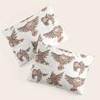 Owls in Flight - Brown Palette Pillow Sham Gallery Image 3
