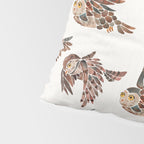 Owls in Flight - Brown Palette Pillow Sham Gallery Image 4