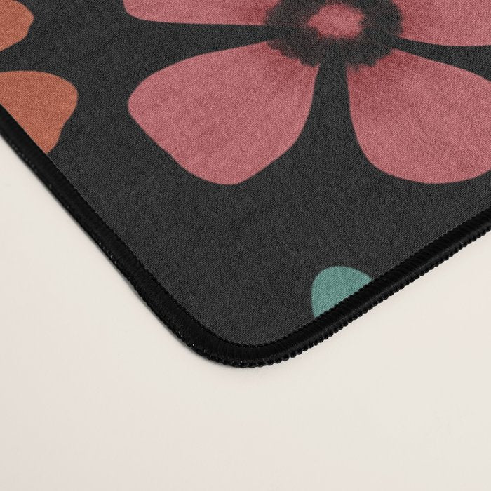 Heart with flolk flowers Desk Mat Gallery Image 4