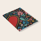 Heart with flolk flowers Notebook Gallery Image 2