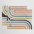 Bold Curvature Stripes IX Placemat Gallery Image 1