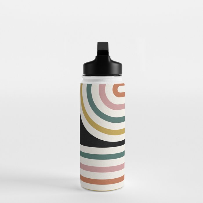 Bold Curvature Stripes IX Water Bottle Gallery Image 3