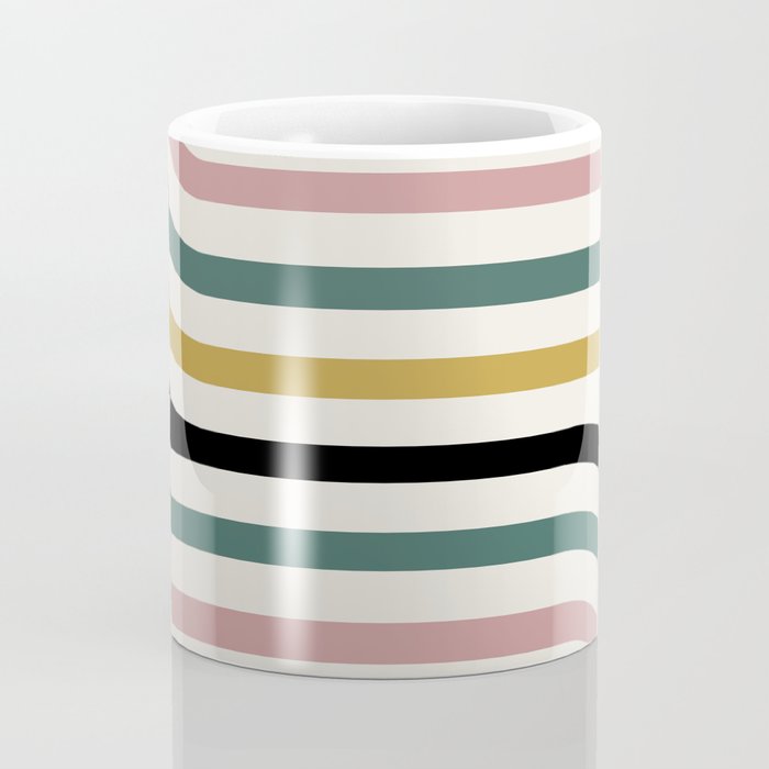 Bold Curvature Stripes IX Coffee Mug Gallery Image 4