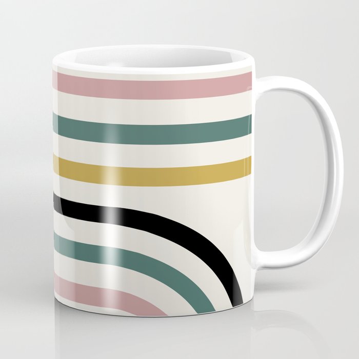 Bold Curvature Stripes IX Coffee Mug Gallery Image 1