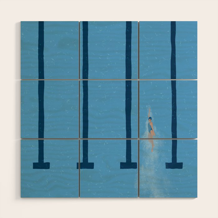 Swimming Is Life Wood Wall Art Gallery Image 1