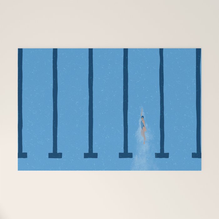Swimming Is Life Welcome Mat Gallery Image 1