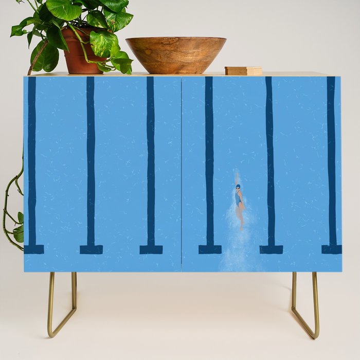 Swimming Is Life Credenza Gallery Image 1