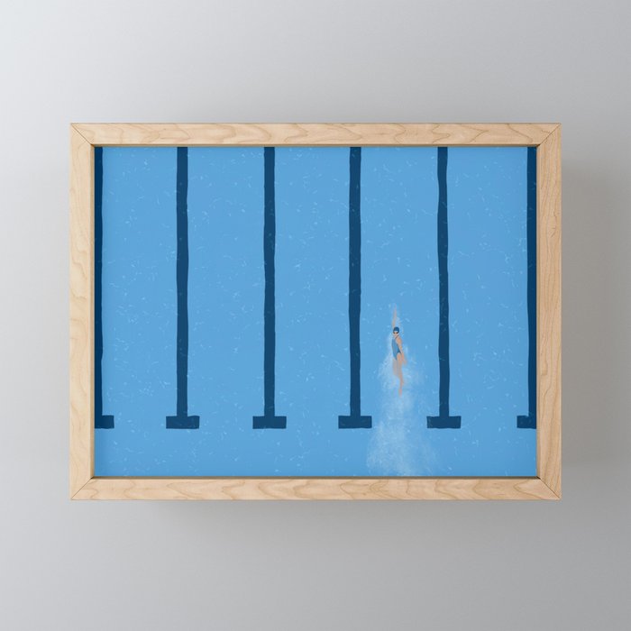 Swimming Is Life Mini Art Print Gallery Image 1