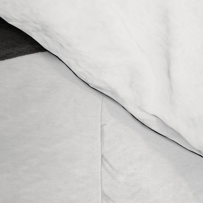 Black & White Minimalist Ink Tribal Mid Century Pattern Dark Painting Pattern Comforter Gallery Image 4
