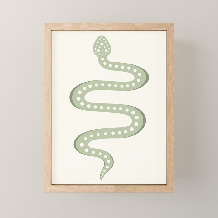 Minimal Snake XXXIV Mini Art Print Gallery Image 1