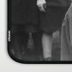 Sweet little boy and girl sharing a drink vintage funny humorous black and white photograph Laptop Sleeve Gallery Image 3