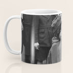 Sweet little boy and girl sharing a drink vintage funny humorous black and white photograph Coffee Mug Gallery Image 3
