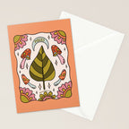 Pisces Leaf Stationery Card Gallery Image 2