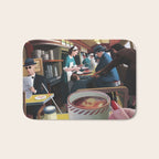Blue Plate Special by Jeff Lee Johnson Bath Mat Gallery Image 1