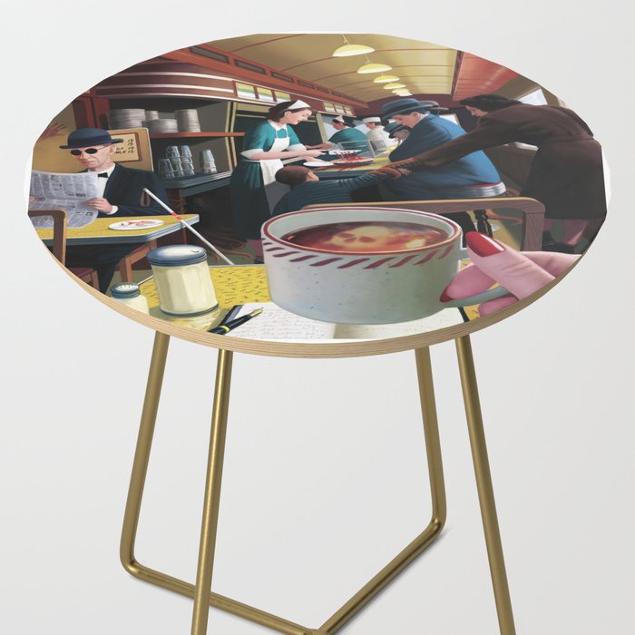 Blue Plate Special by Jeff Lee Johnson Side Table Gallery Image 2