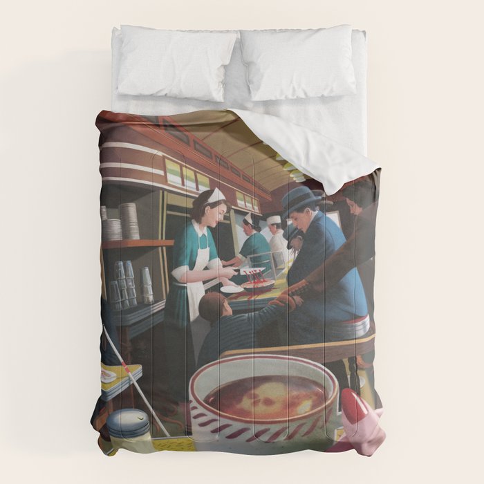 Blue Plate Special by Jeff Lee Johnson Comforter Gallery Image 6