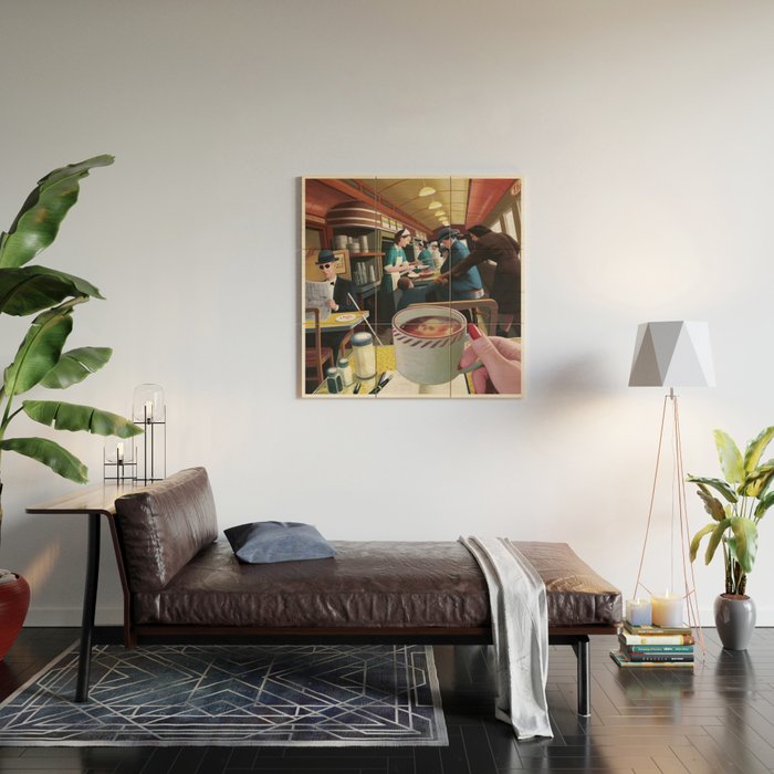 Blue Plate Special by Jeff Lee Johnson Wood Wall Art Gallery Image 2