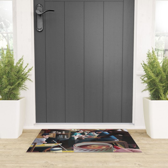 Blue Plate Special by Jeff Lee Johnson Welcome Mat Gallery Image 3