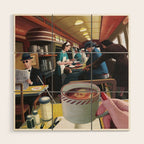 Blue Plate Special by Jeff Lee Johnson Wood Wall Art Gallery Image 1