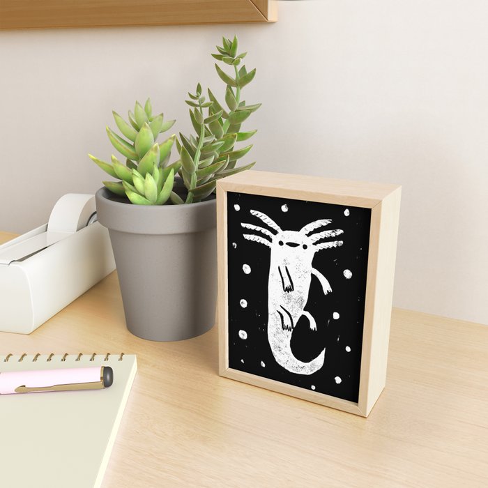 Axolotl Mini Art Print Gallery Image 2