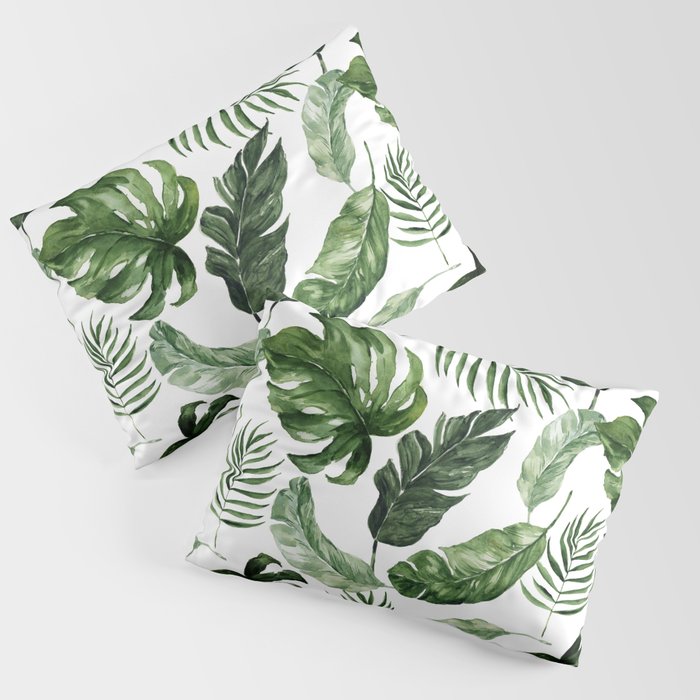 Tropical Leaf Pillow Sham Gallery Image 3