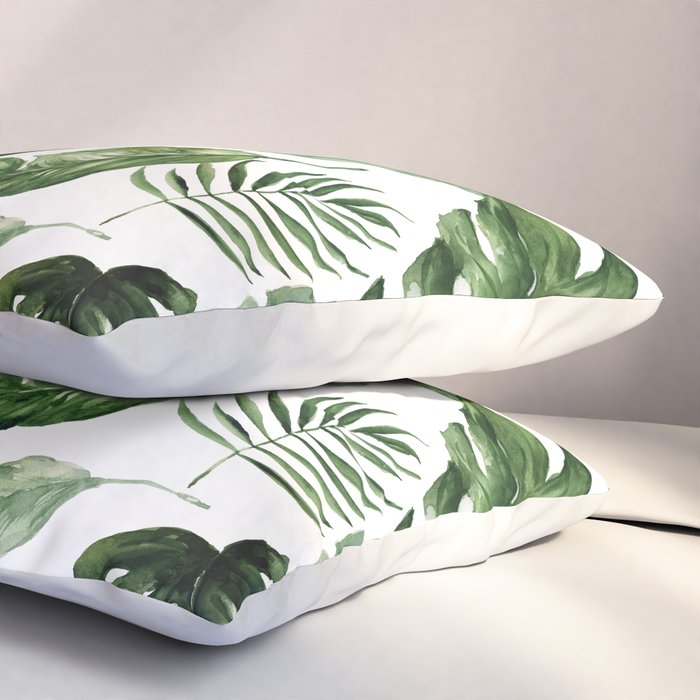 Tropical Leaf Pillow Sham Gallery Image 3