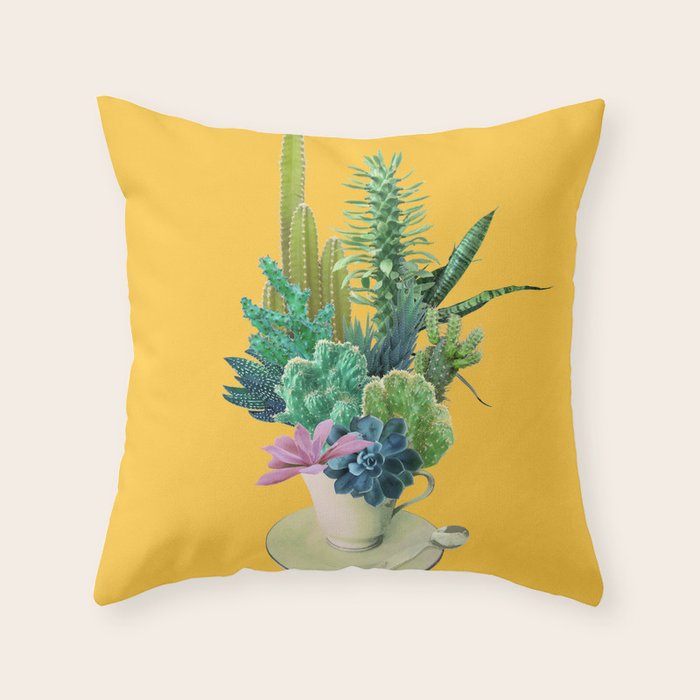 Arid garden Throw Pillow Gallery Image 6