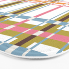 Bold Crosshatch Colorful Bath Mat Gallery Image 3