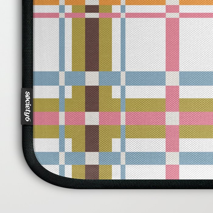 Bold Crosshatch Colorful Laptop Sleeve Gallery Image 3